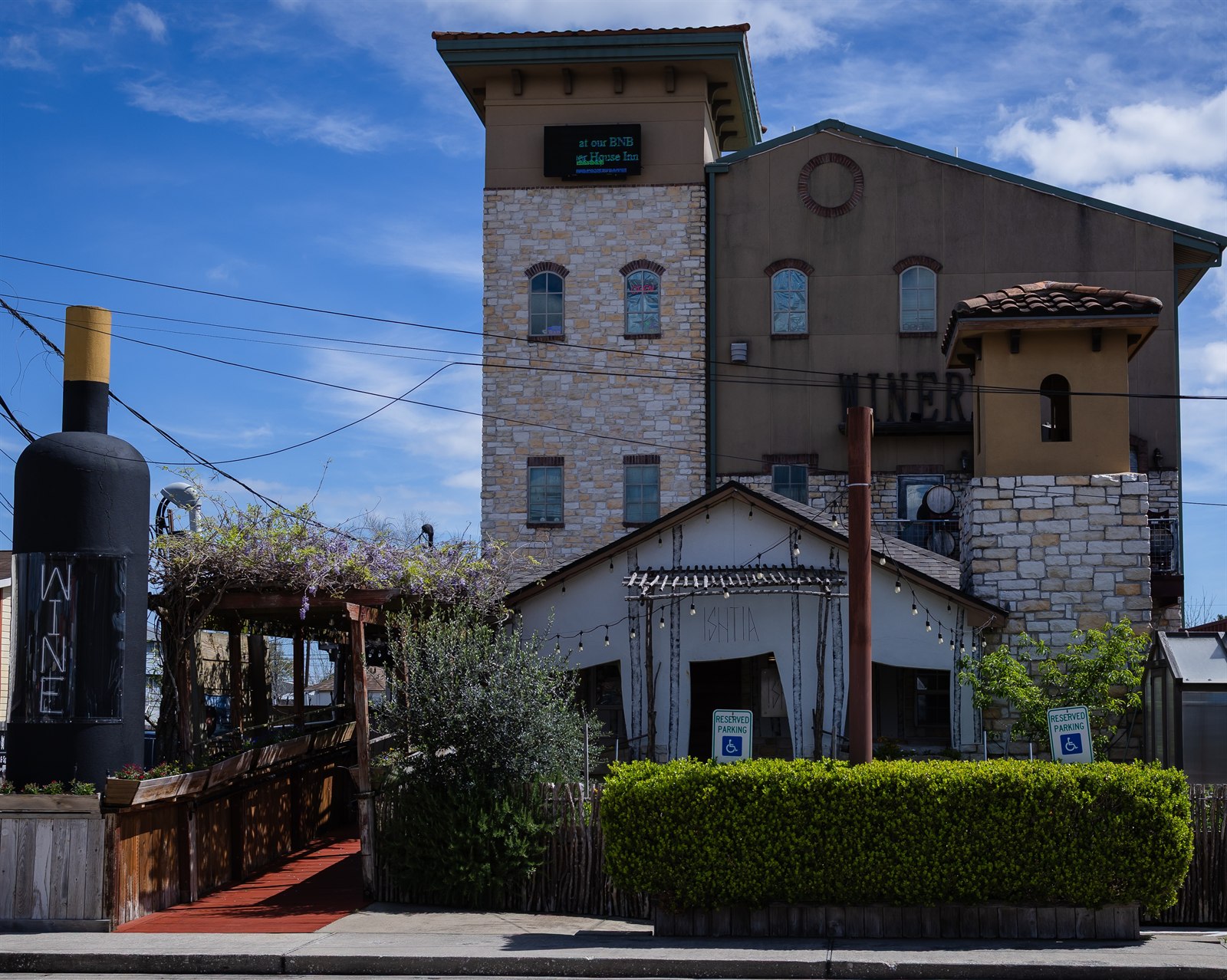 Clear Creek Winery Building Exterior in Kemah, Texas